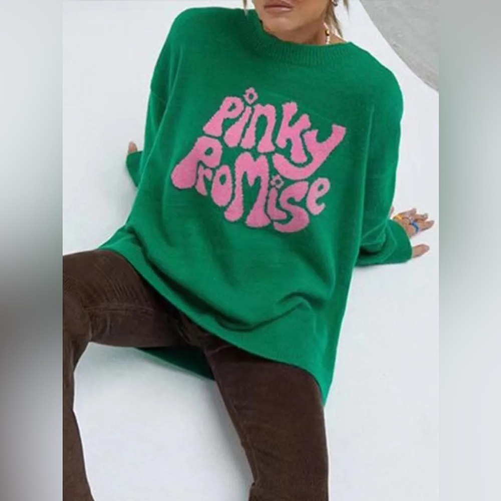 PINKY PROMISE Round Neck Sweater 10010187916